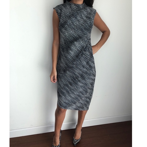 Banana Republic Tweed Mock-Neck Sheath Dress 6 - Picture 5 of 8